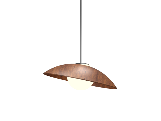 Pendente Accord Oyster 1L Mini Bulbo 550x410mm 1515