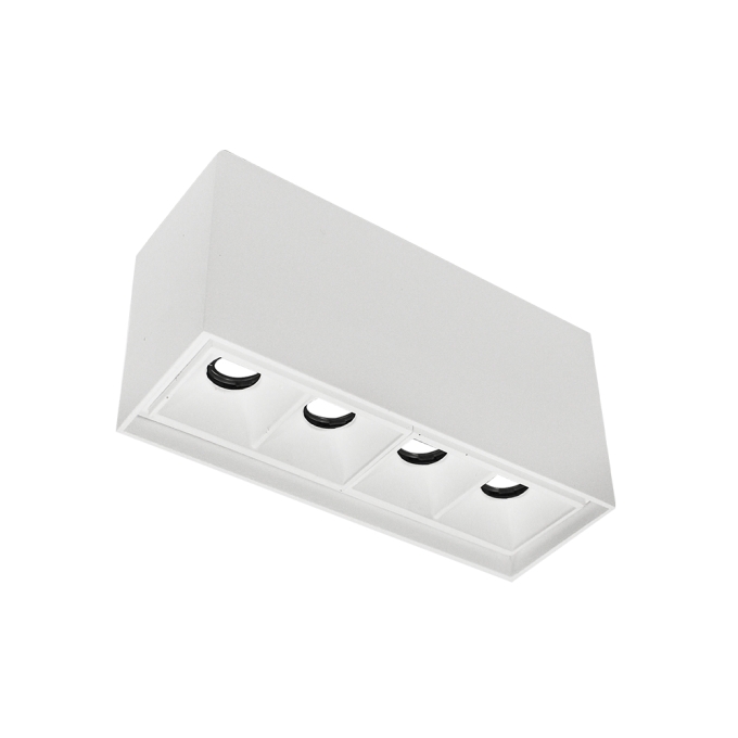 Plafon Newline Pixel 4 Focos 8 watts 10° 2700K Bivolt 120x40x60mm PL03029LED27