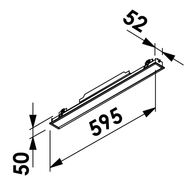 Embutido Newline Fit40 Led 17,8 watts 595x52x50mm EM40000LED