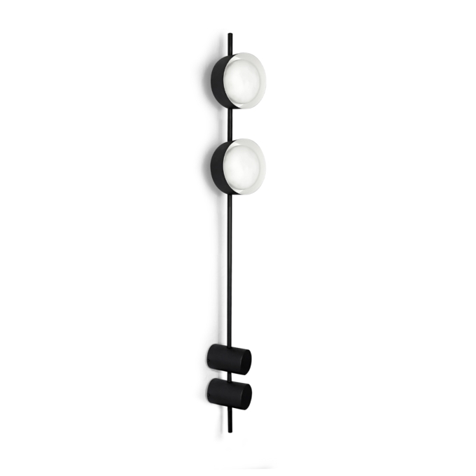 Arandela Itamonte Olodum B2 Alumínio e Vidro Fosco Branco 8 watts 3000K 1120x130mm 286-302