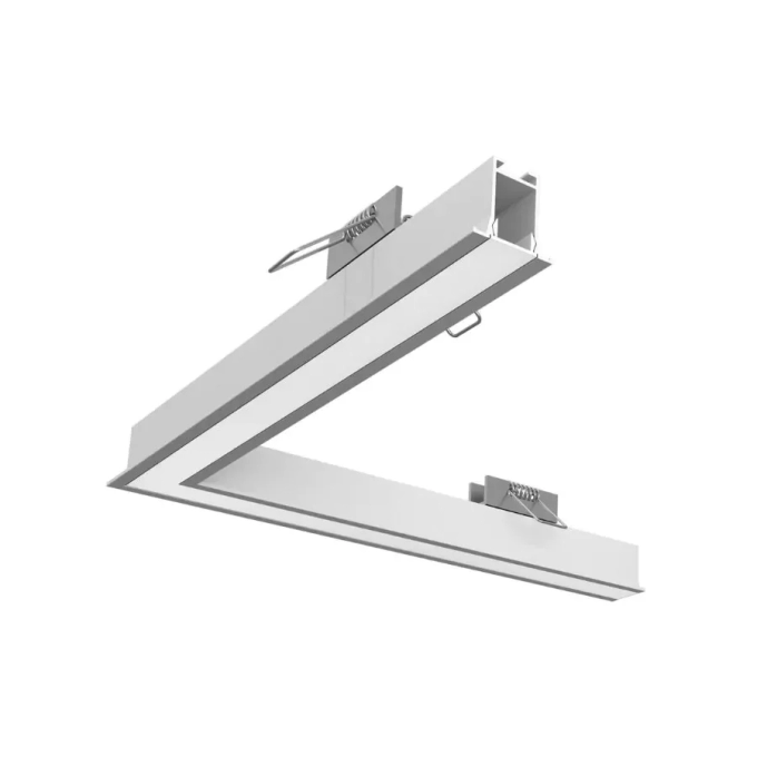 Perfil Embutido Newline Fit15 Standard Curva Direita/Esquerda 250x40x250mm SCPE15001