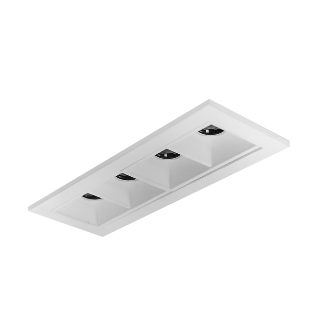 Embutido Newline Pixel 4 Focos 8 watts 36° 2700K Bivolt 123x45x40mm EM03031LED27