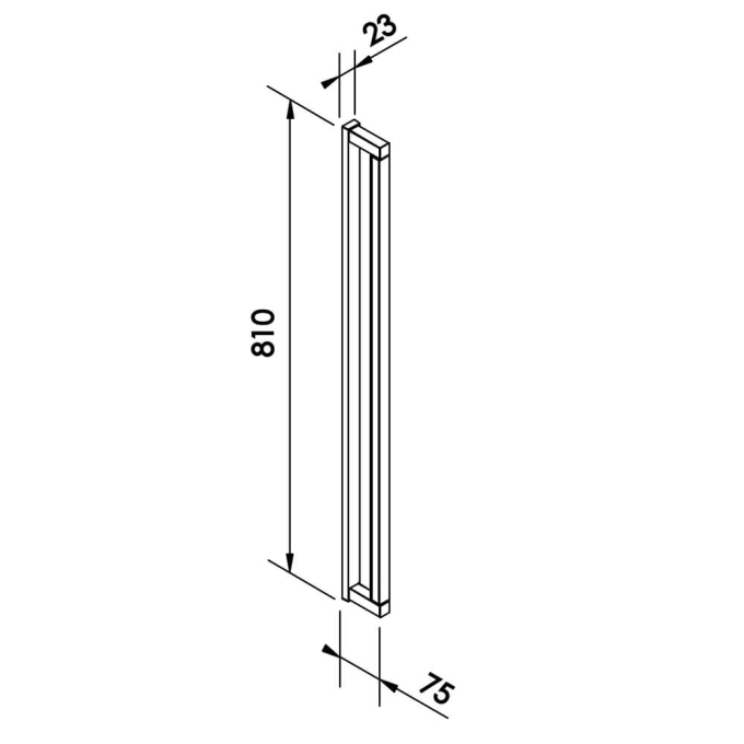 Arandela Newline Fit15 Direcionável 15 watts 3000K 23x75x810mm AR15004LED