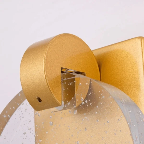 Arandela Astraled Led Pleione Dourado Brilho 4 watts 3000K Ø175mm AD-2012