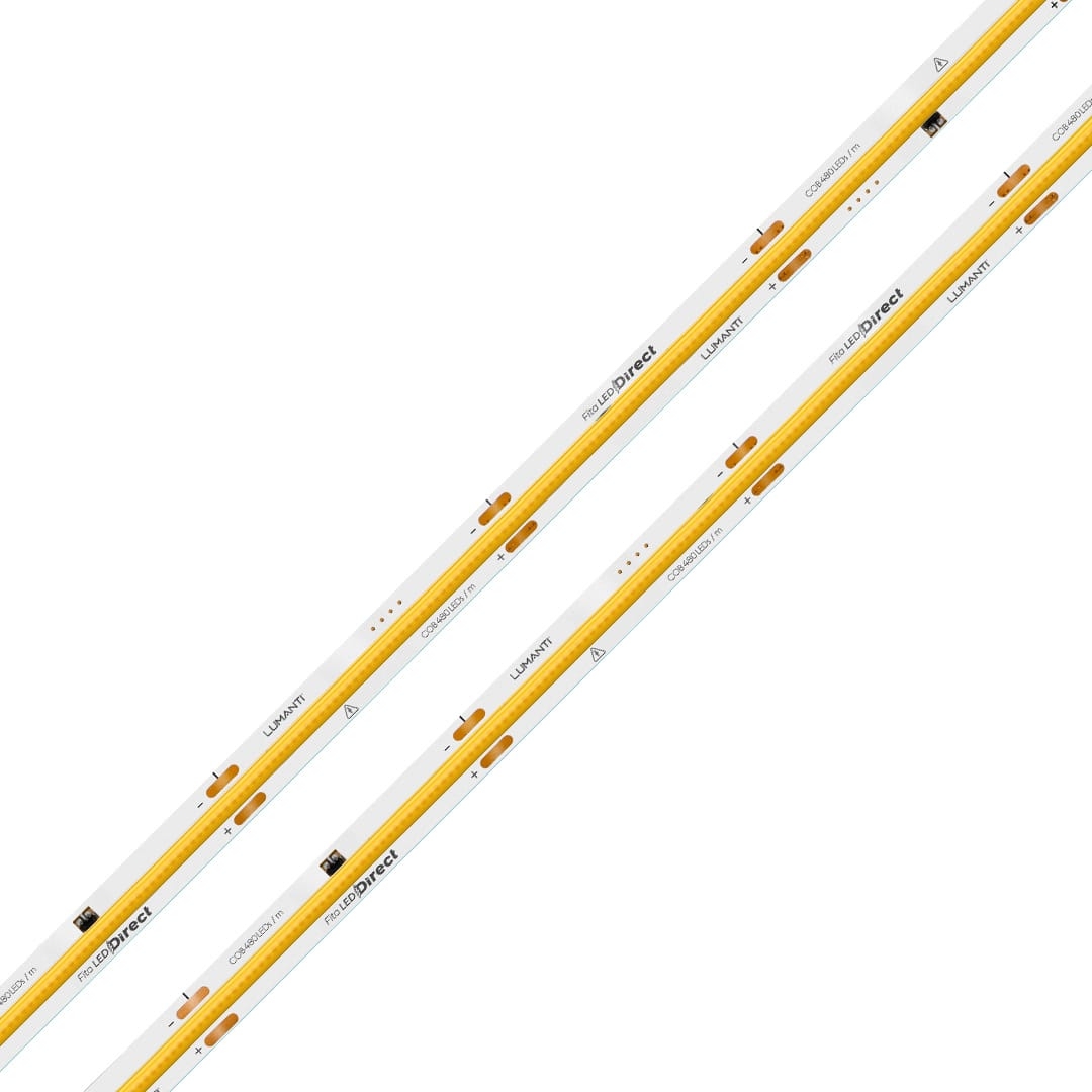 Fita LED Lumanti 15w/mt 480 leds COB IP33 8mm IRC80 Tensão de Rede 1500 lumens (Rolo 50 metros) FD33315R