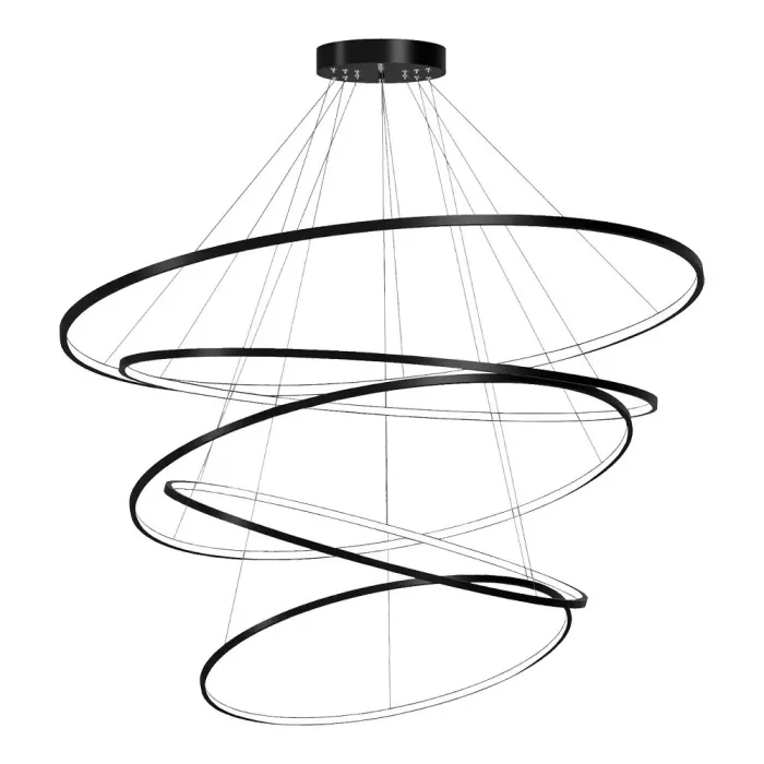 Pendente Montare Anello 5 Aros 100 watts Ø800x700x600x500x400mm 13380