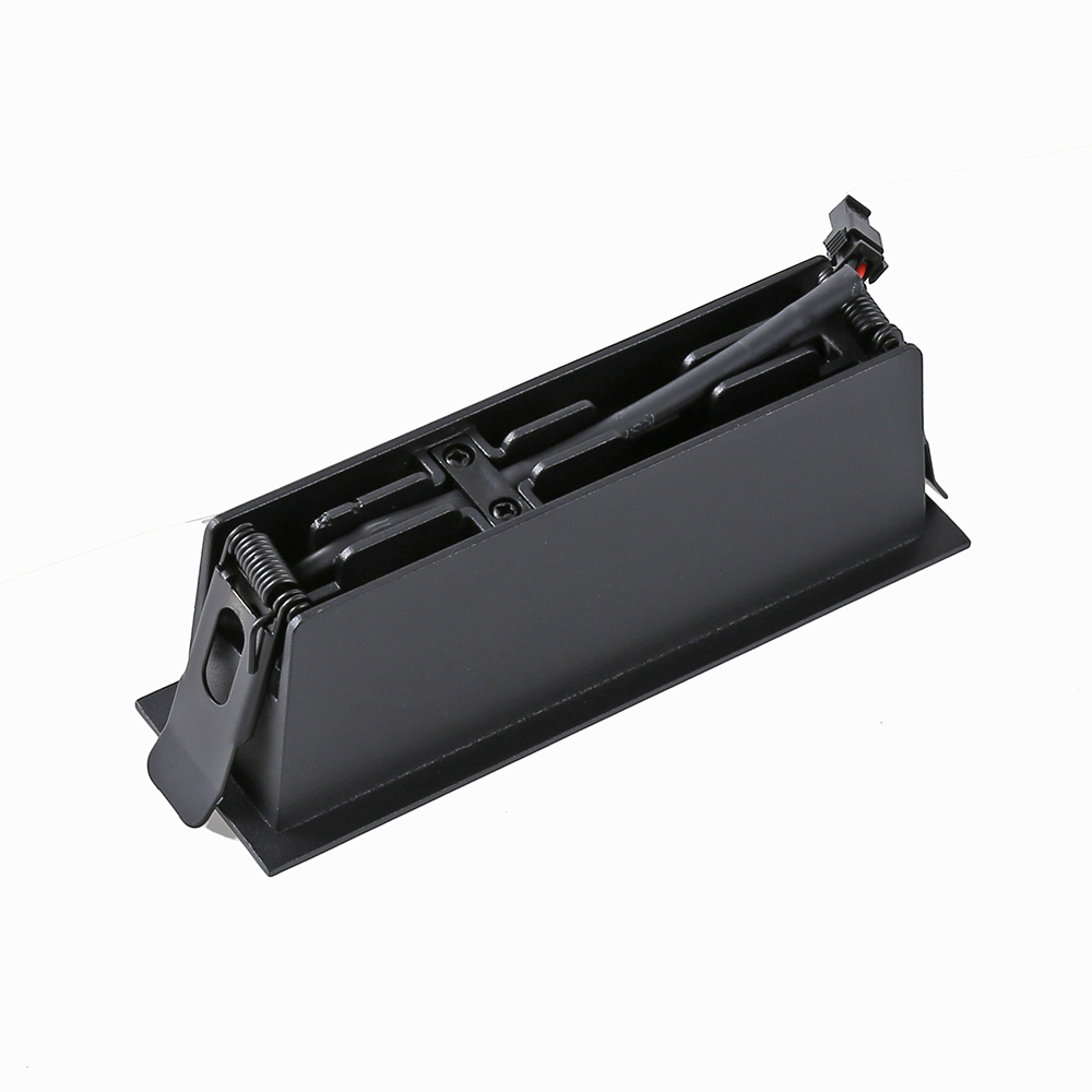 Embutido Nordecor Downlight Powerus 5 Focos 10 watts Preto 4000K IRC90 35° Bivolt 148x45x50mm 6793