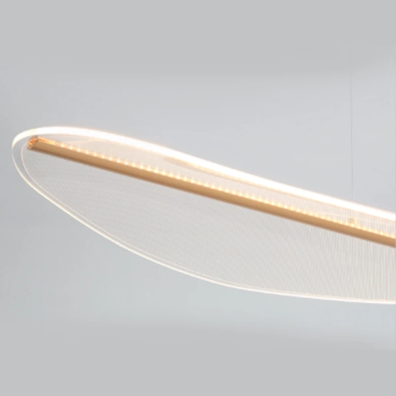 Pendente Skylight Papier Dourado e Acrílico 42 watts 3000K Bivolt 1500mm SKY-4076
