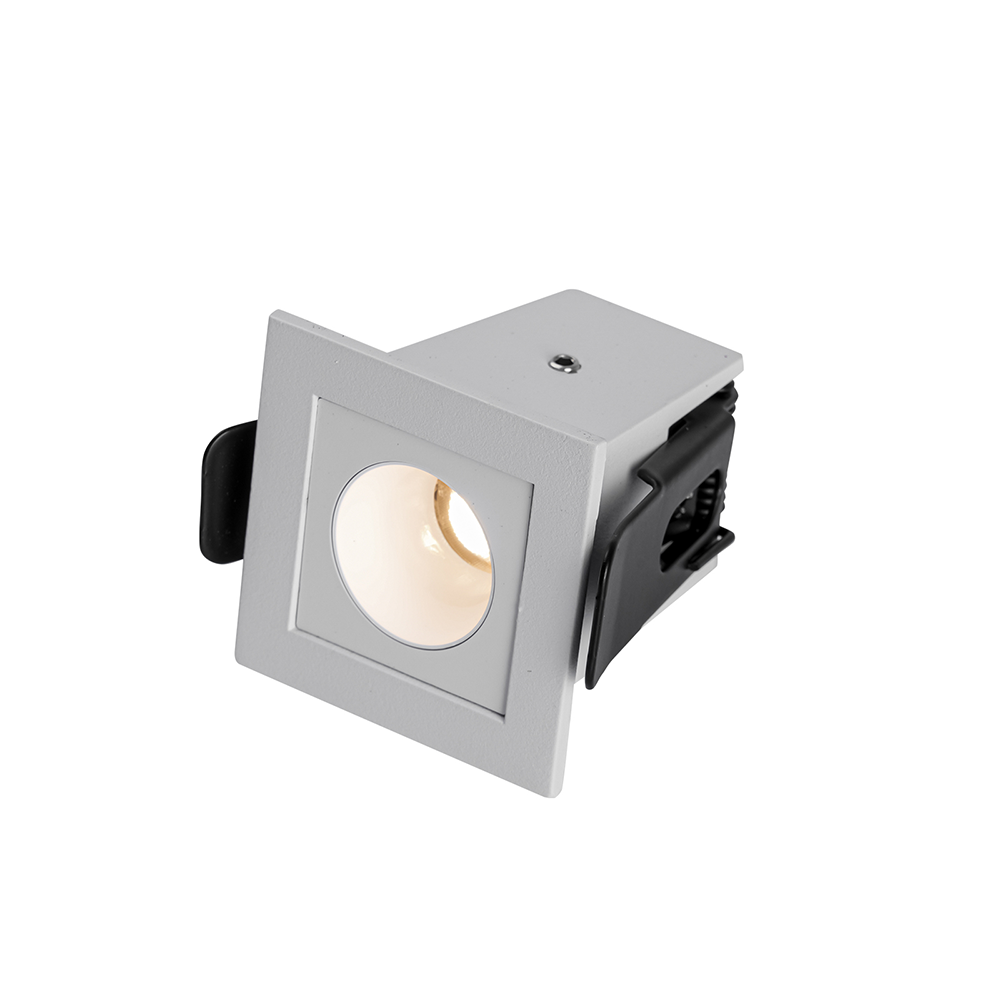Embutido Nordecor Downlight Powerus Branco 2 watts 3000K IRC90 15° Bivolt 46x46x52mm 6726
