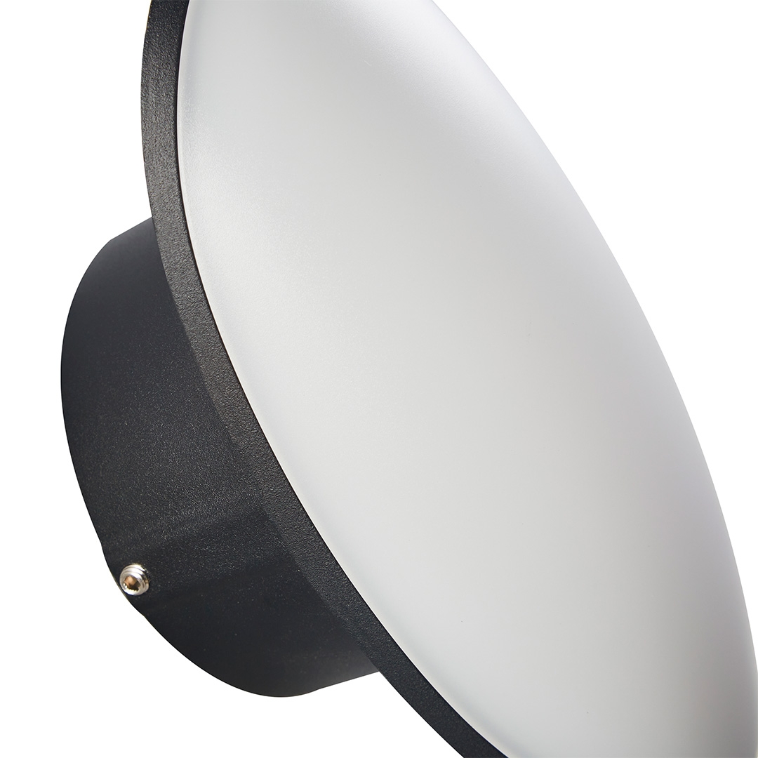 Arandela Nordecor Pako 7 watts 3000K Preto IP65 172x86x75mm Bivolt 2852