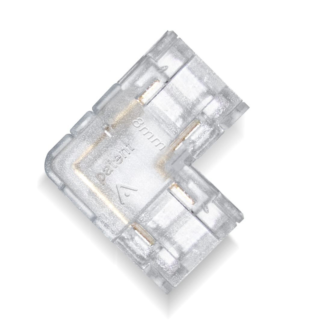 Conector Lumanti L para Fita Led 8mm Tensão de Rede FD338L