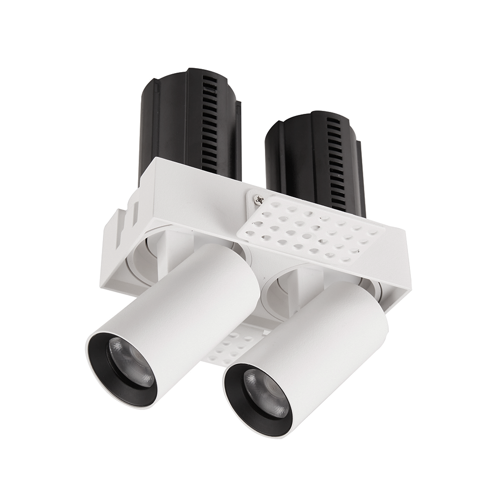 Embutido Nordecor Aiva Duo No Frame 14 watts 2700K 24° Branco Ø175x53x66mm IRC97 Bivolt 6483