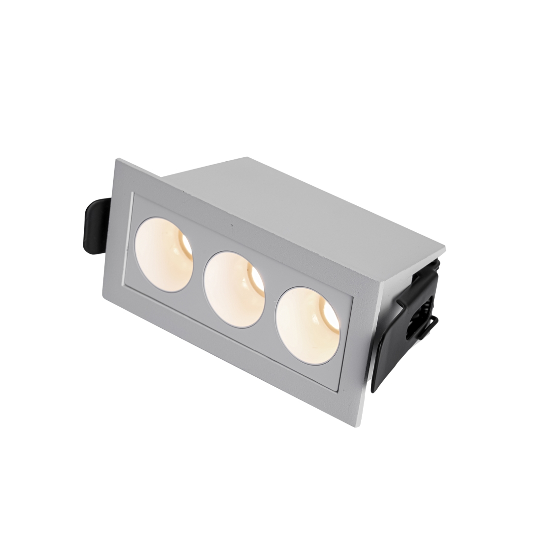 Embutido Nordecor Downlight Powerus 3 Focos 6 watts Branco 4000K IRC90 35° Bivolt 96x46x52mm 6788