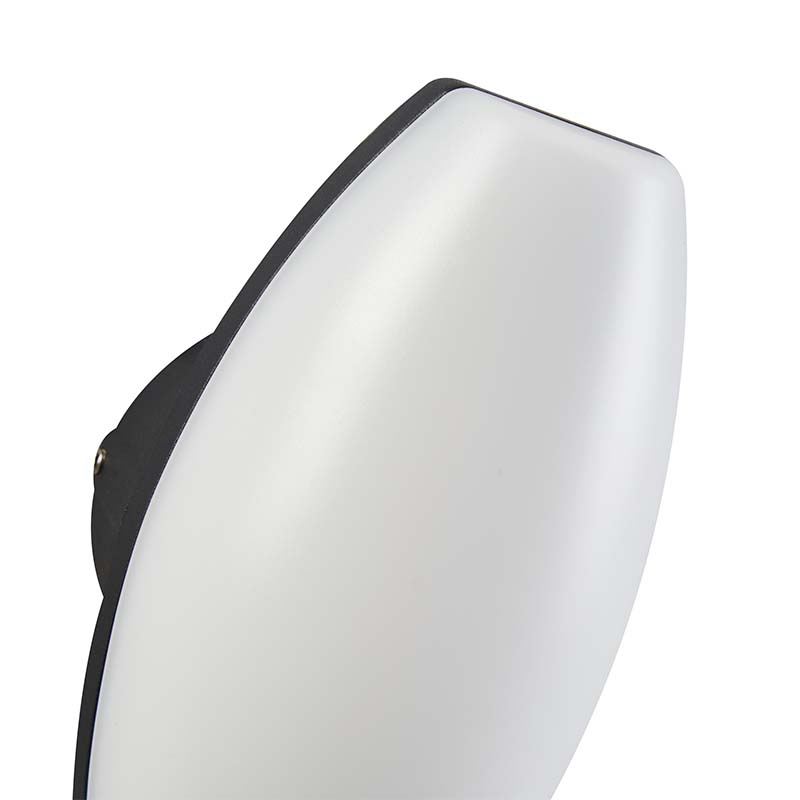 Arandela Nordecor Pako Oval 7 watts 3000K Preto IP65 170x85x86mm Bivolt 2854