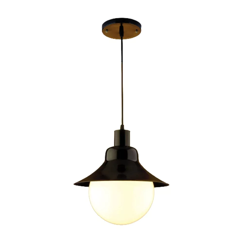 Pendente Ideal Saturno Aço Fosfatizado e Globo em Polietileno 1L E27 920X290X120mm 728 C/GP
