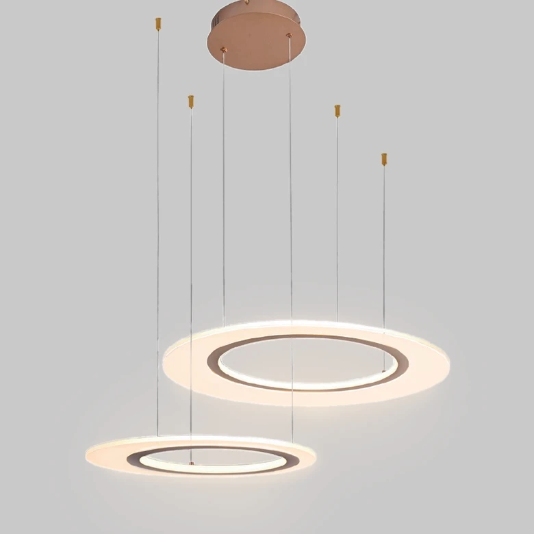 Pendente Skylight Bateau Dourado e Acrílico 86 watts 3000K Bivolt Ø600xØ400mm SKY-4074
