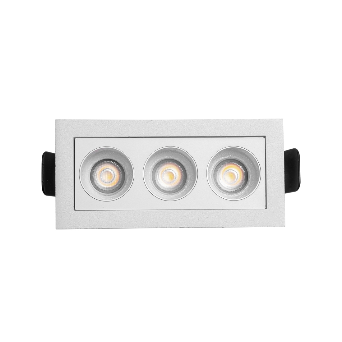 Embutido Nordecor Downlight Powerus 3 Focos 6 watts Branco 4000K IRC90 35° Bivolt 96x46x52mm 6788