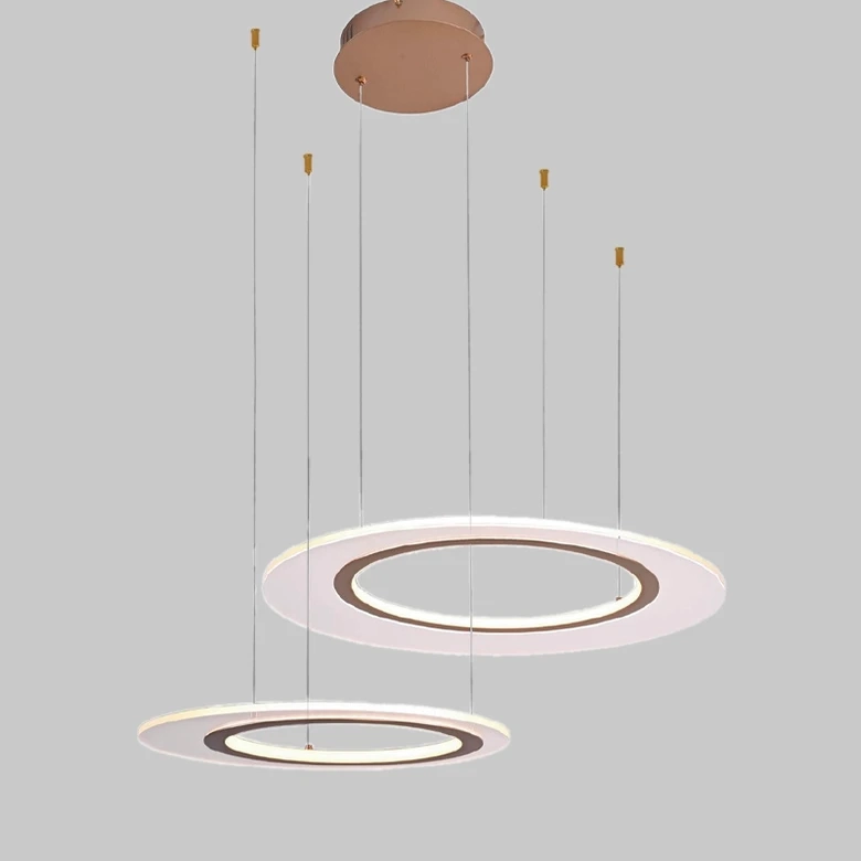Pendente Skylight Bateau Dourado e Acrílico 86 watts 3000K Bivolt Ø600xØ400mm SKY-4074