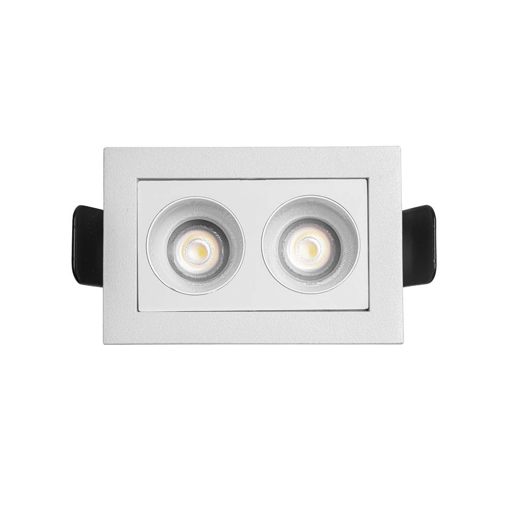 Embutido Nordecor Downlight Powerus 2 Focos 4 watts Branco 4000K IRC90 35° Bivolt 69x46x52mm 6784