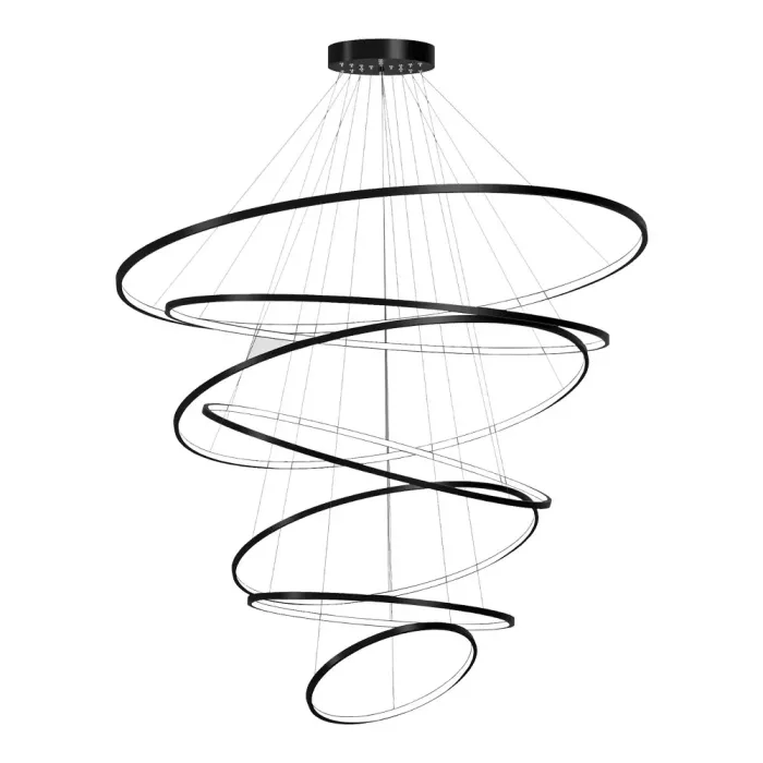 Pendente Montare Anello 7 Aros 235 watts Ø1400x1200x1000x900x800x700mm 134140
