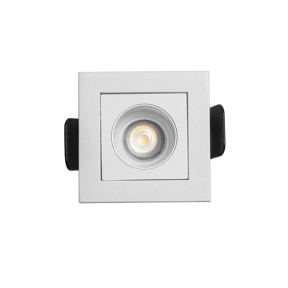 Embutido Nordecor Downlight Powerus Branco 2 watts 4000K IRC90 15° Bivolt 46x46x52mm 6780