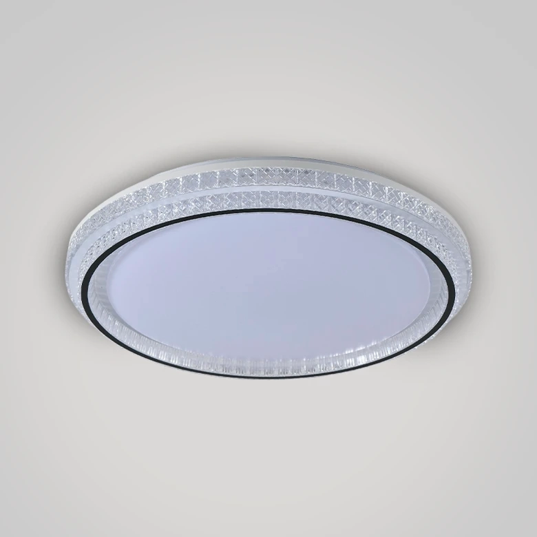 Plafon Skylight Queenstown Branco e Acrílico 36 watts 3000K Bivolt Ø500x75mm SKY-4080