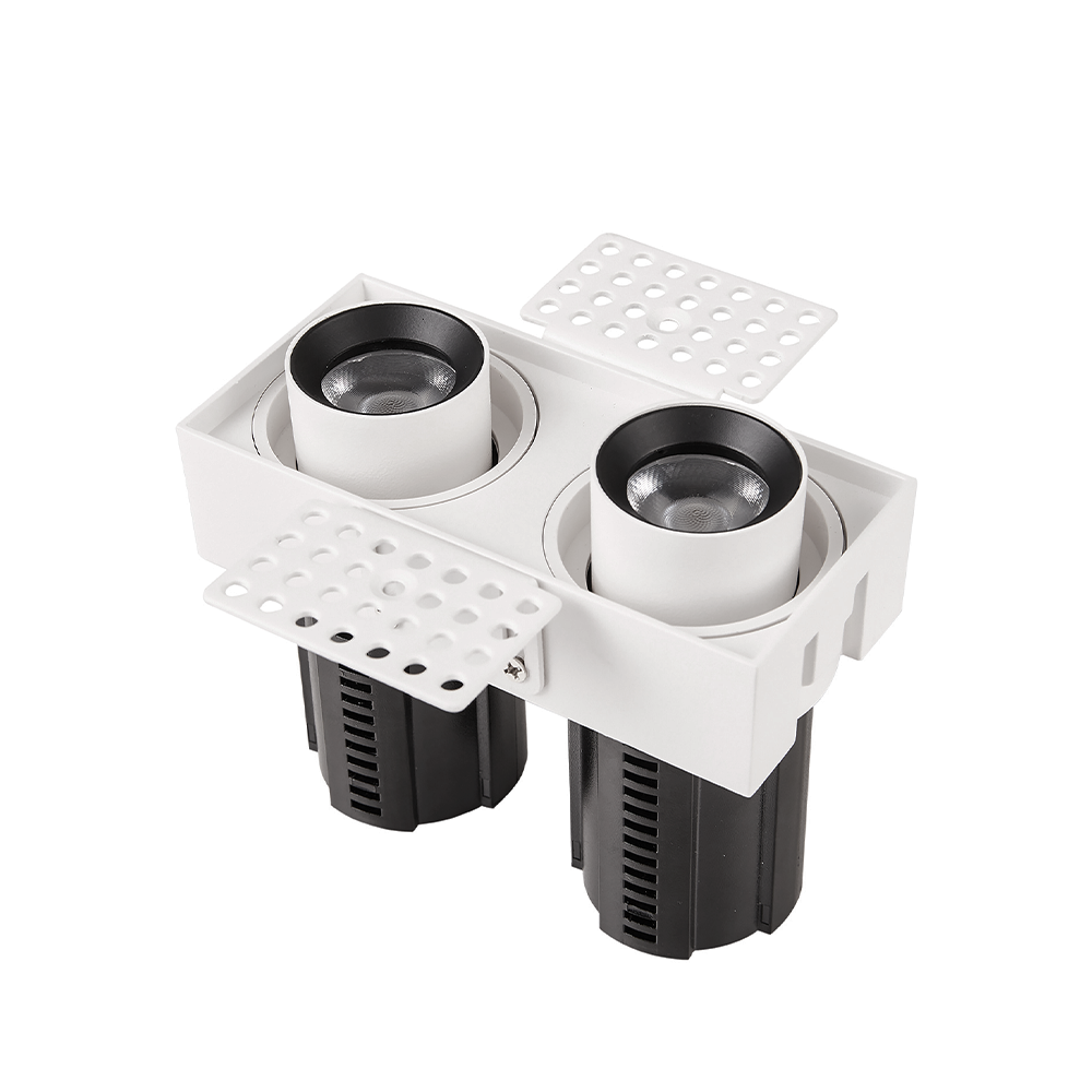 Embutido Nordecor Aiva Duo No Frame 14 watts 2700K 24° Branco Ø175x53x66mm IRC97 Bivolt 6483