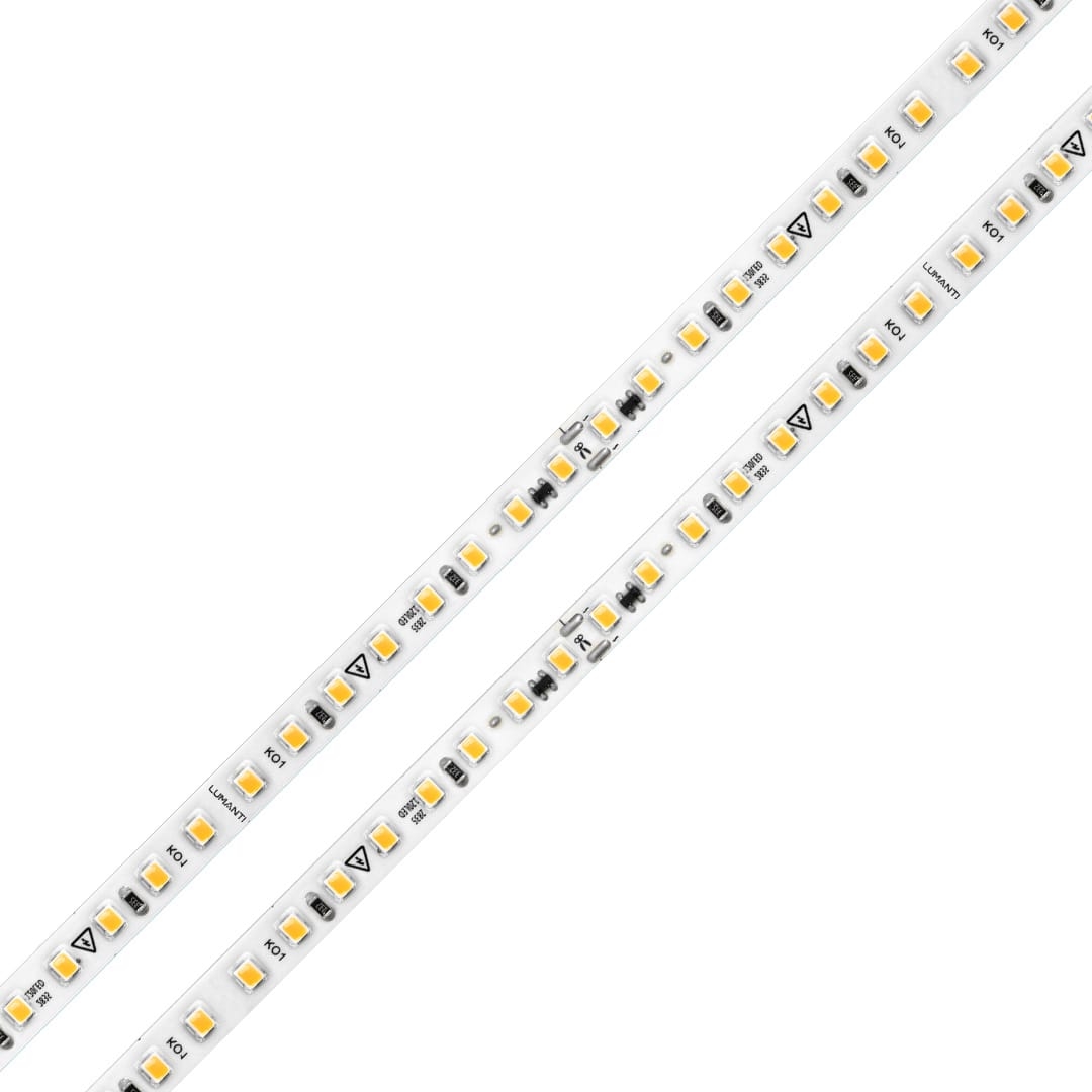 Fita LED Lumanti 12w/mt 120 leds IP33 8mm IRC80 Tensão de Rede 1200 lumens (Rolo 50 metros) FD33312R