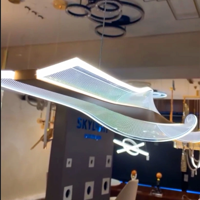 Pendente Skylight Yeux Dourado e Acrílico 42 watts 3000K Bivolt 1500mm SKY-4075