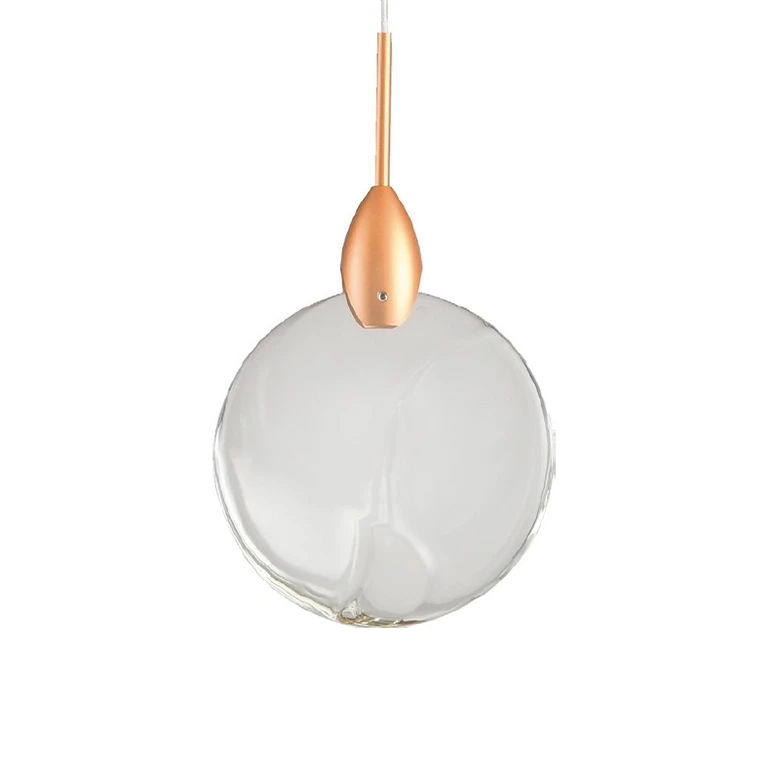 Pendente Skylight Bright Dourado e Cristal Translúcido 5 watts 3000K Bivolt 120mm SKY-4084