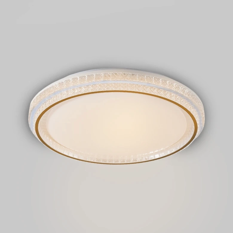 Plafon Skylight Queenstown Branco e Acrílico 36 watts 3000K Bivolt Ø500x75mm SKY-4080