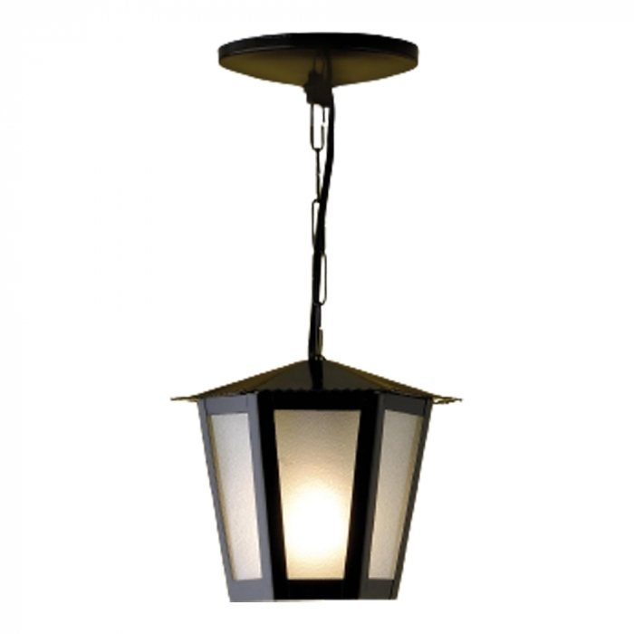 Pendente Ideal Colonial Sextavado Alumínio e Vidro Transparente 1L E27 340X190X190mm LA-1-C VT