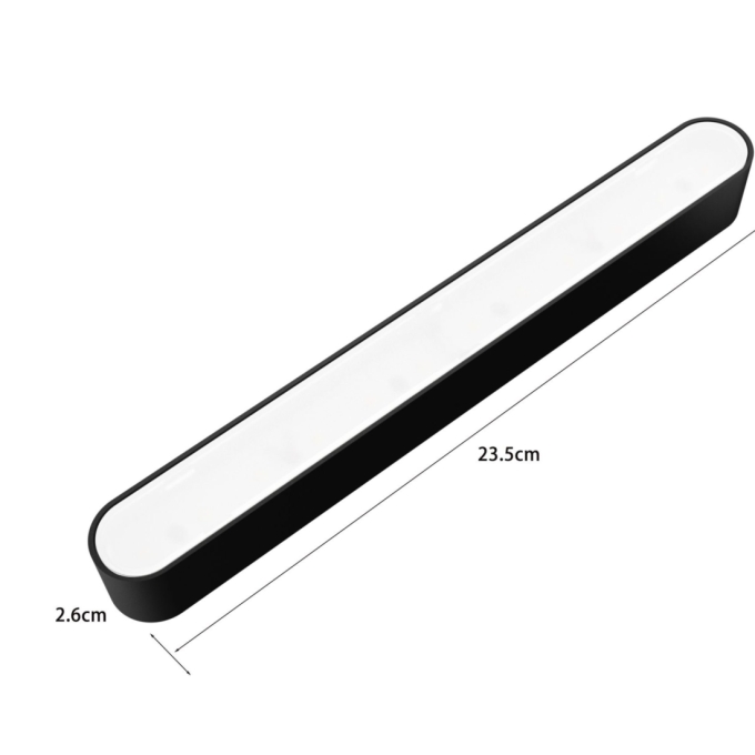 Módulo Magnético Nordecor Kay Difusor 12 watts 3000K 24° 48V IRC90 Preto 235x26x26mm 6556