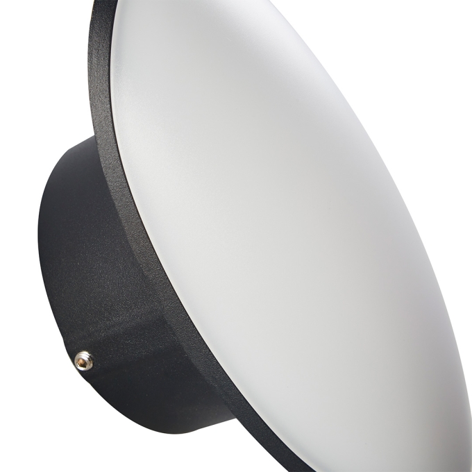 Arandela Nordecor Pako 7 watts 3000K Preto IP65 172x86x75mm Bivolt 2852