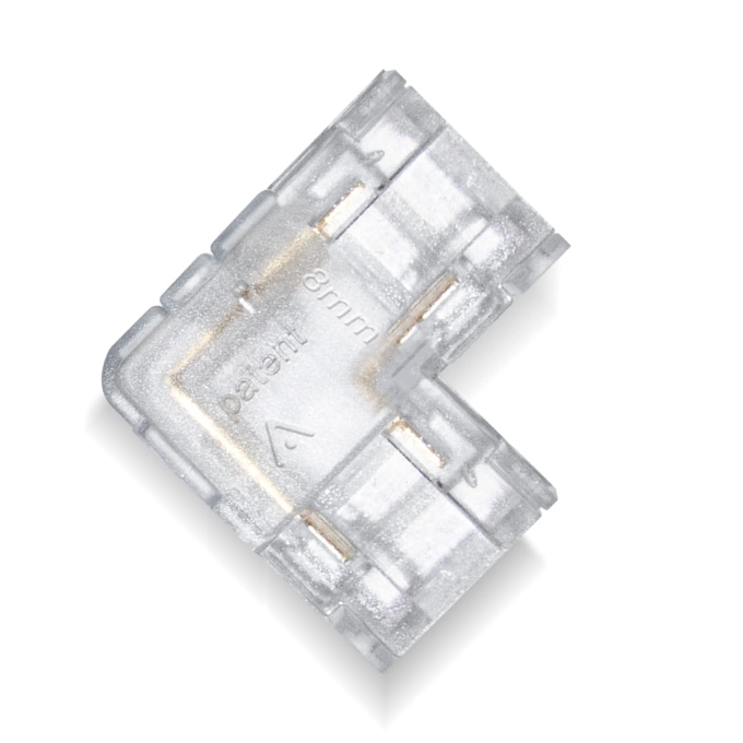 Conector Lumanti L para Fita Led 8mm Tensão de Rede FD338L