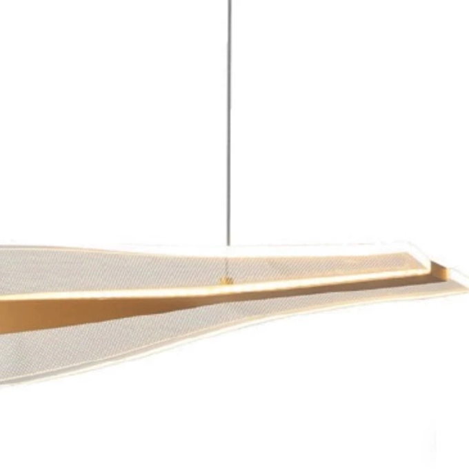 Pendente Skylight Yeux Dourado e Acrílico 42 watts 3000K Bivolt 1500mm SKY-4075