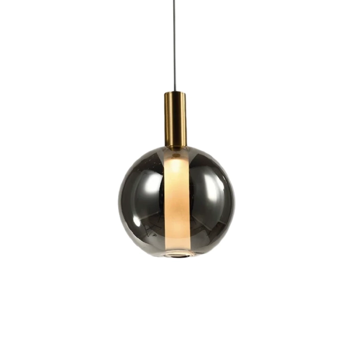 Pendente Skylight Spia Dourado e Vidro Fumê 4 watts 3000K Bivolt Ø150x210mm SKY-4089F