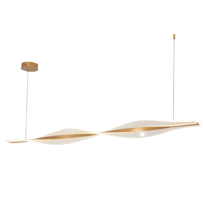 Pendente Skylight Yeux Dourado e Acrílico 42 watts 3000K Bivolt 1500mm SKY-4075