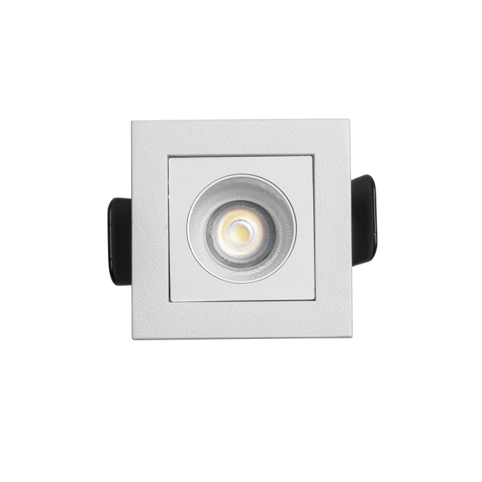 Embutido Nordecor Downlight Powerus Branco 2 watts 4000K IRC90 15° Bivolt 46x46x52mm 6780