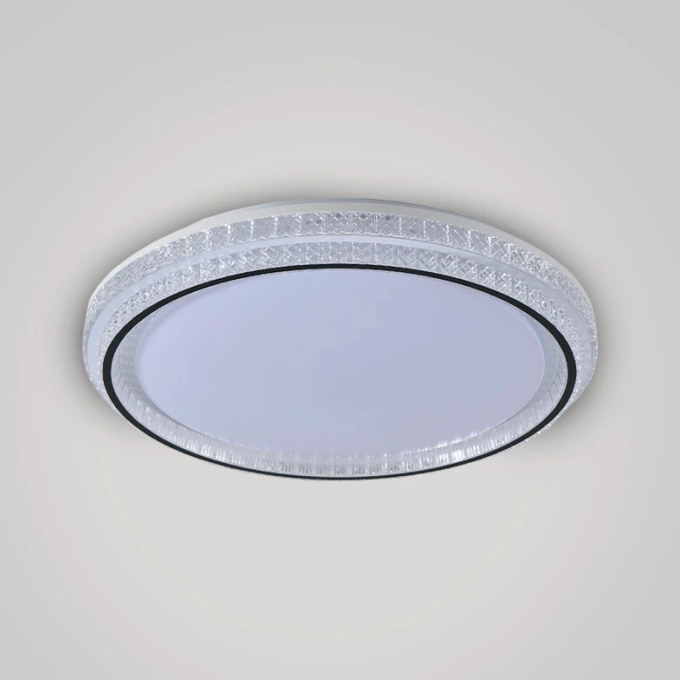 Plafon Skylight Queenstown Branco e Acrílico 36 watts 3000K Bivolt Ø500x75mm SKY-4080
