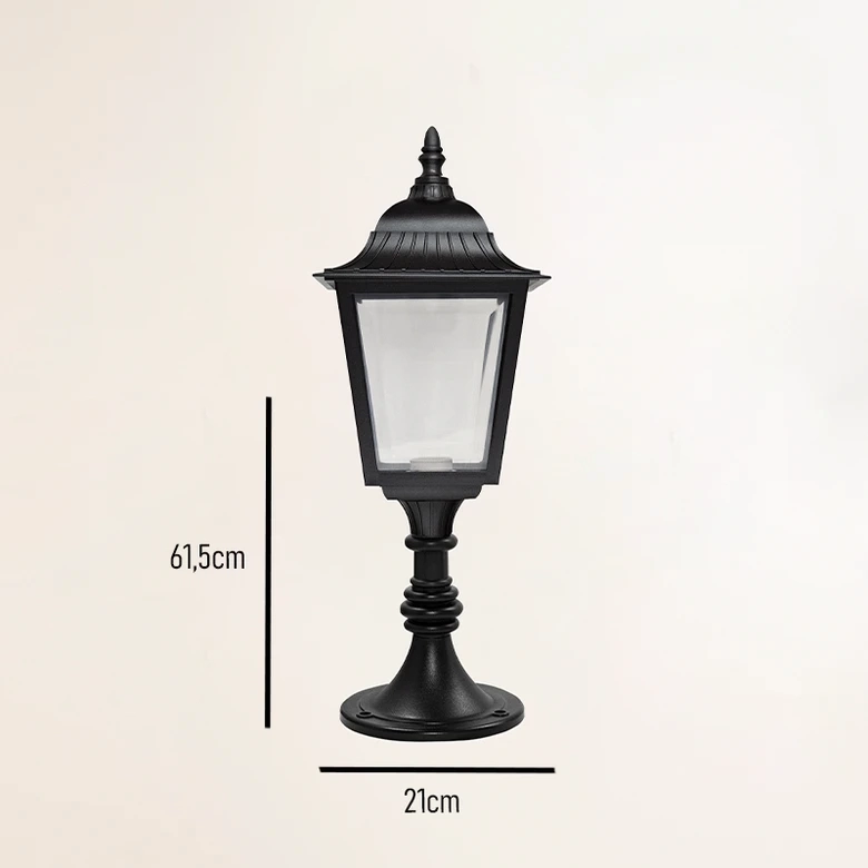 Poste Balizador Ideal Capri Externo Alumínio 1L E27 610mm VL-19