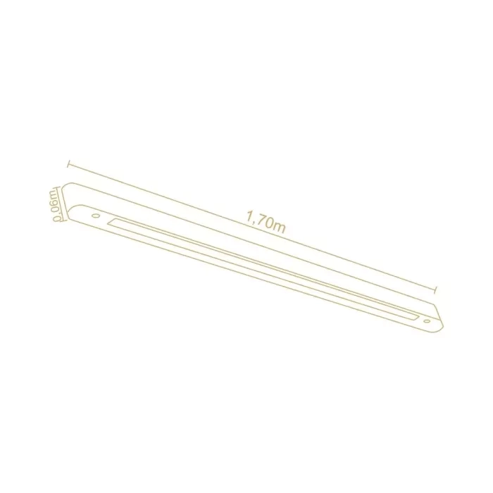 Pendente Madelustre Rettangolare Madeira 34 watts 3000K 1700mm 3322
