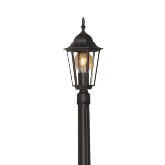 Poste Biancoluce Pequeno de Jardim Nice Alumínio Injetado e Vidro 1L E27 2000mm PC204/1
