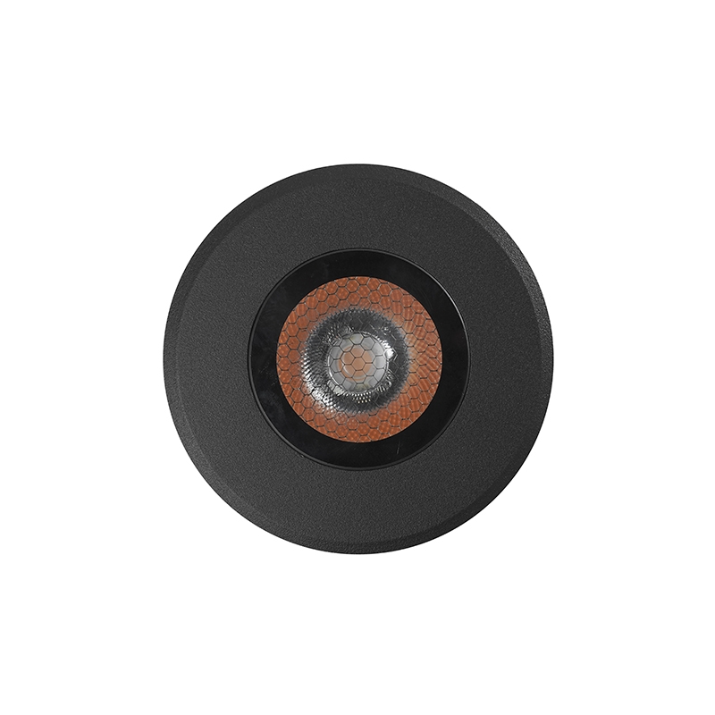 Embutido de Solo Nordecor Senf 10 watts 12° 2700K IP67 Preto Bivolt Ø103x85mm 6844