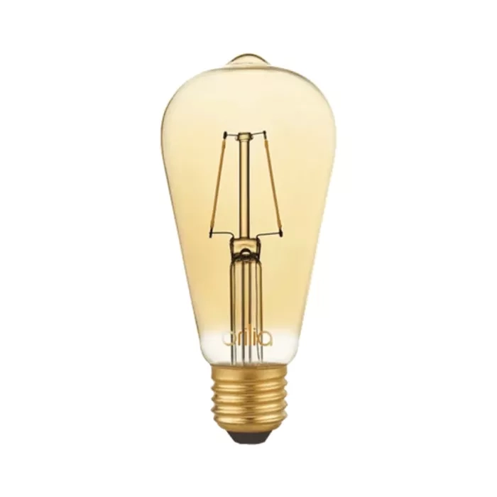 Lâmpada Brilia Bulbo ST64 Filamento Vintage 2,5 watts Âmbar Bivolt 270° Ø60x140mm 438640