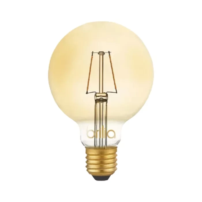 Lâmpada Brilia Ballon G95 Filamento Vintage 2,5 watts Âmbar Bivolt 270° Ø95x140mm 438633
