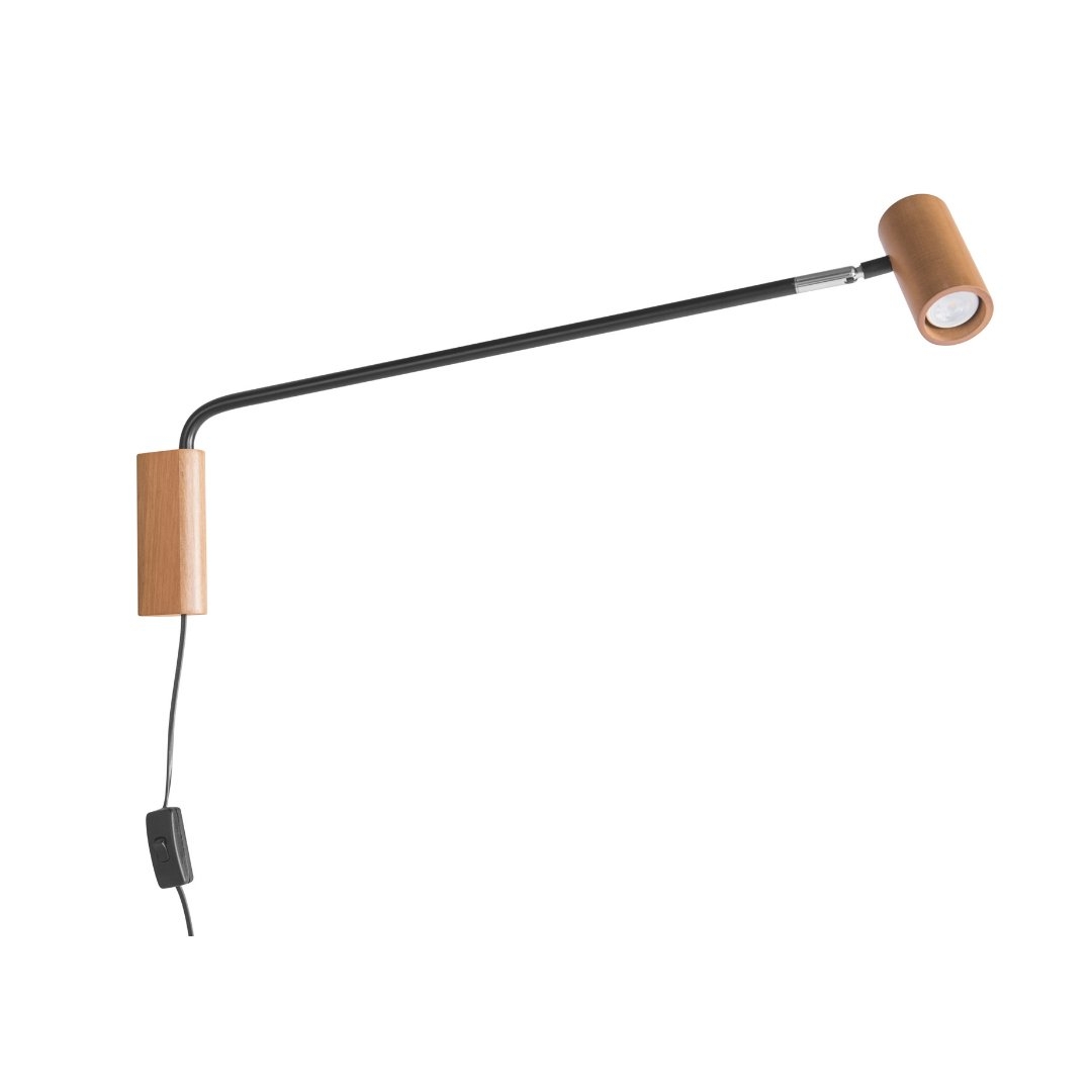 Arandela Direcional Madelustre Point 1L Mini Dicróica Haste Articulável 650mm 3389