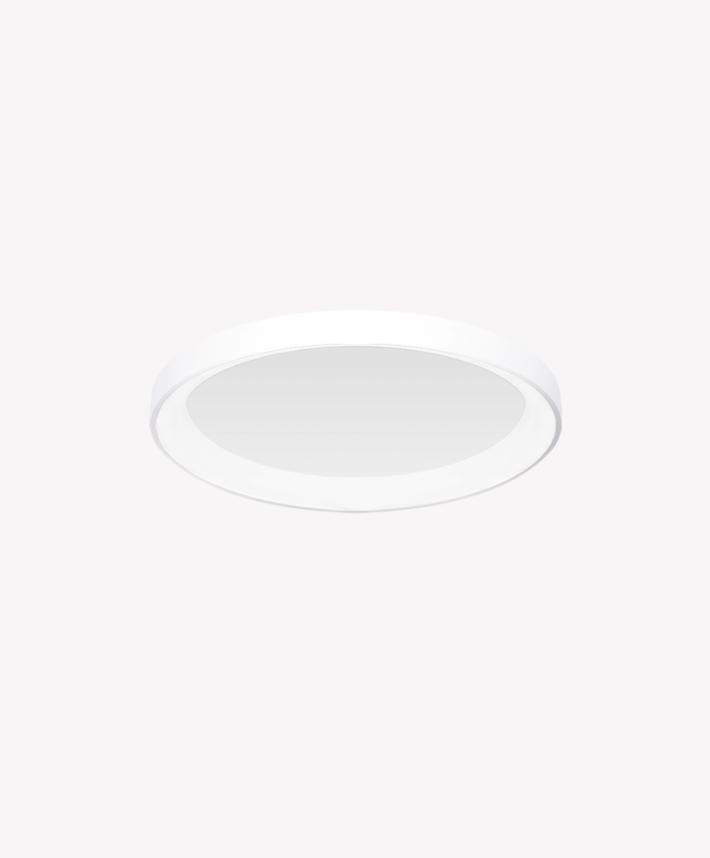 Plafon Sobrepor Opus LED Round Branco 36 watts 3000K Bivolt Ø480x65mm OPS 85483