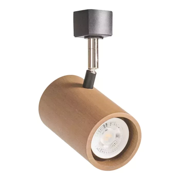 Spot Madelustre Point Madeira Adaptador para Trilho MR16 160x120mm 3246