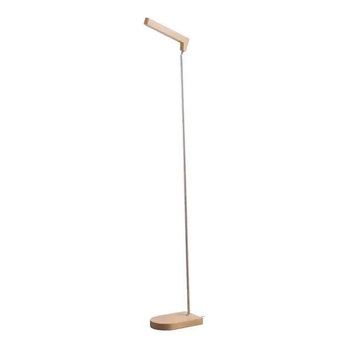 Luminária de Piso Madelustre Tucano Metal Champagne e Madeira Natural 4,2 watts 3000K 1680x360mm 3392NA